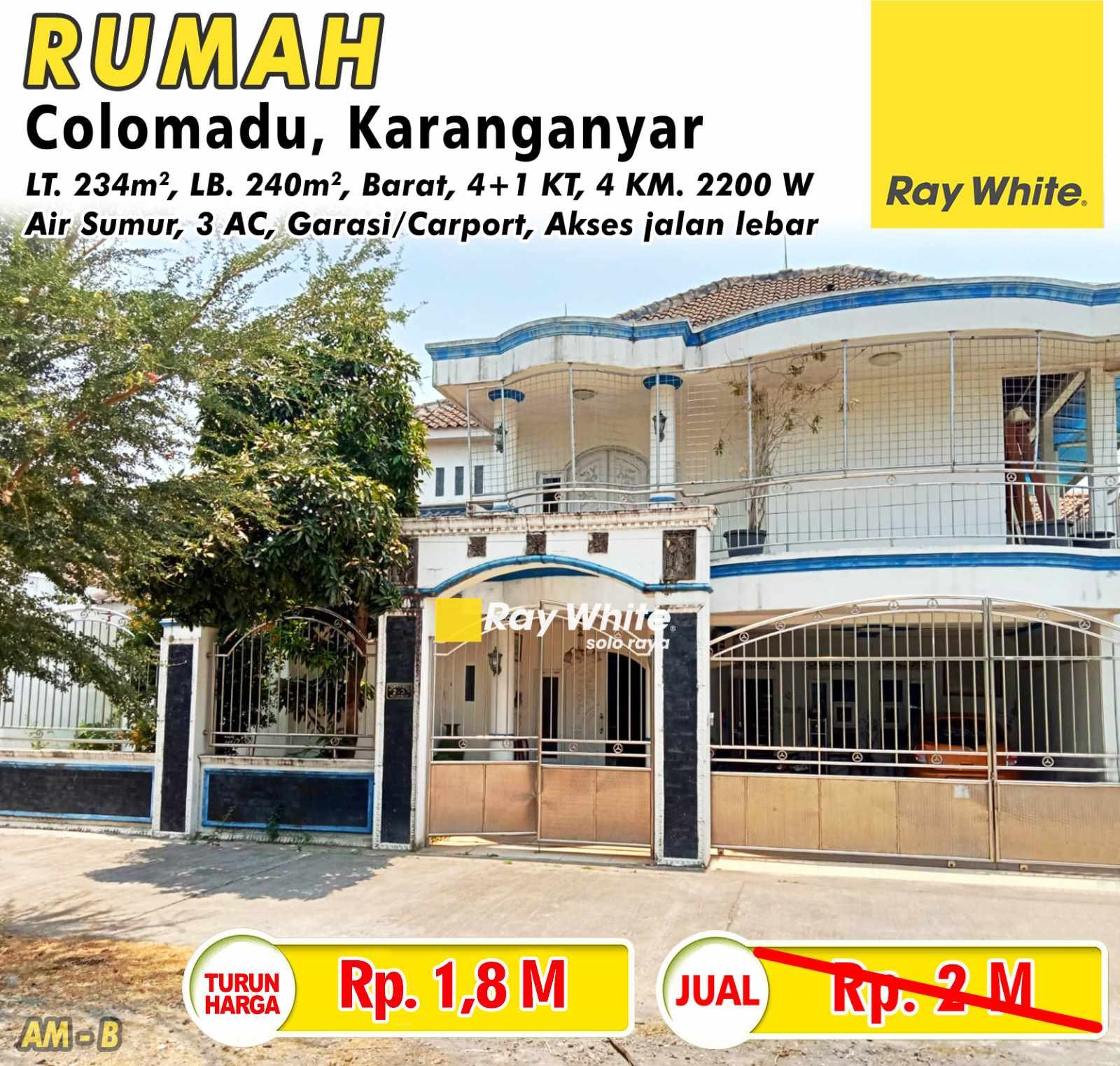 Amrih-Rumah jual tohudan colomadu karanganyar. SHM 4035, 4036. GRade B HRg 2M turun jd 1,8M