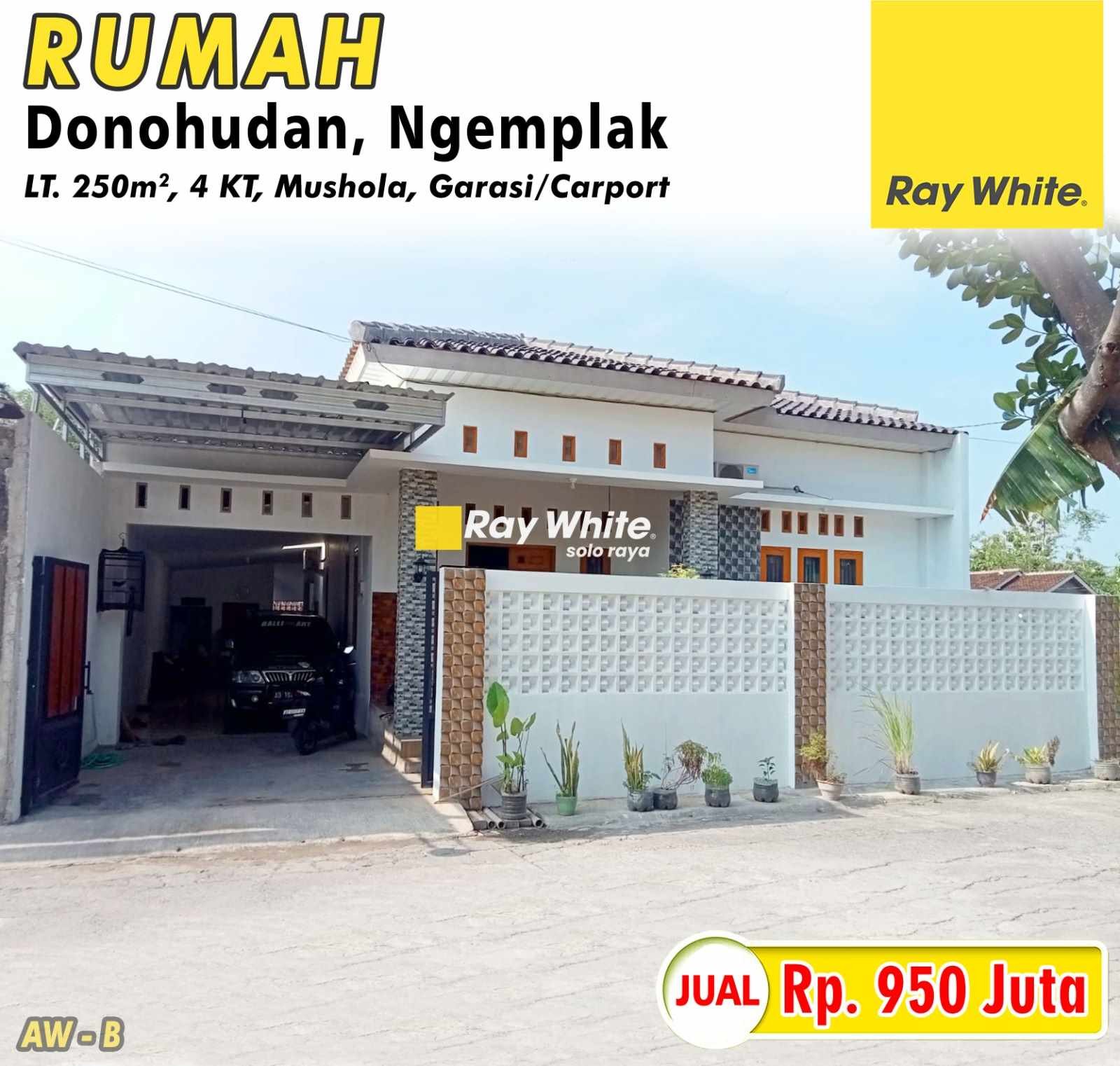 Awan-Rumah jual donohudan ngemplak boyolali. Hrg 950Jt. Grade B (pra listing)