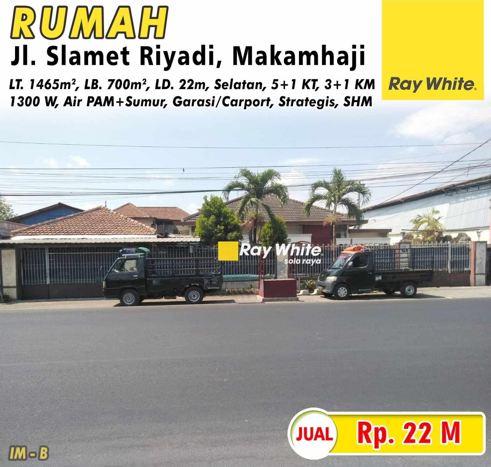 Imam-rumah jual jl. slamet riyadi kartasura sukoharjo. Grade B SHM. Hrg 22M