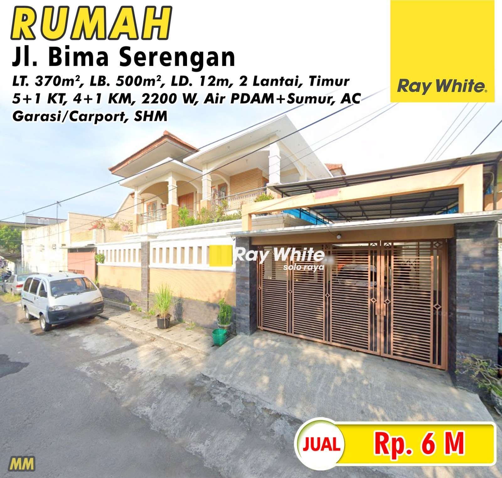 Meme-rumah jual jl. bima serengan. Hrg 6M
