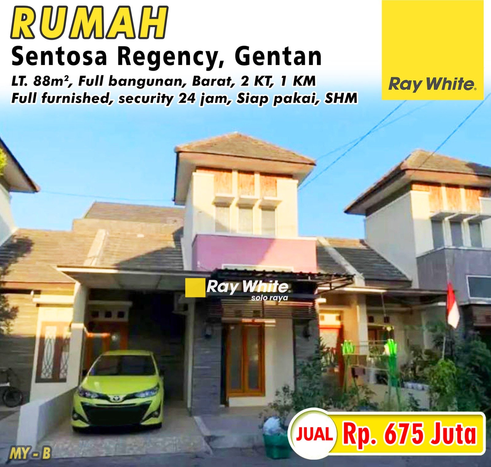 Myra-Rumah jual sentosa regency gentan mayang gatak sukoharjo. SHM 4323. HRg 675Jt. GRade B