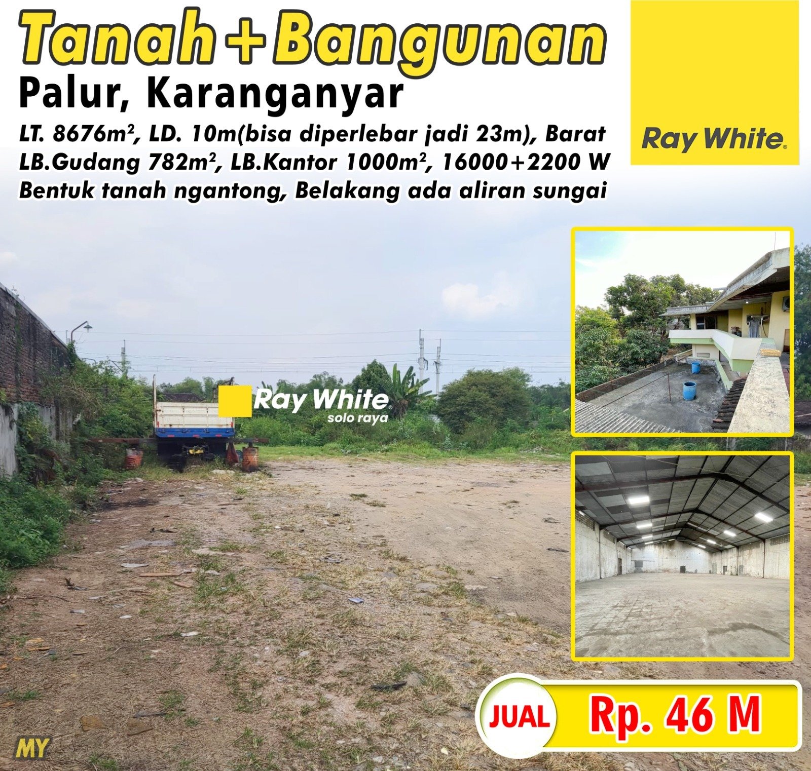 Myra-Tanah+bangunan palur karanganyar. HRg 46M (non listing)