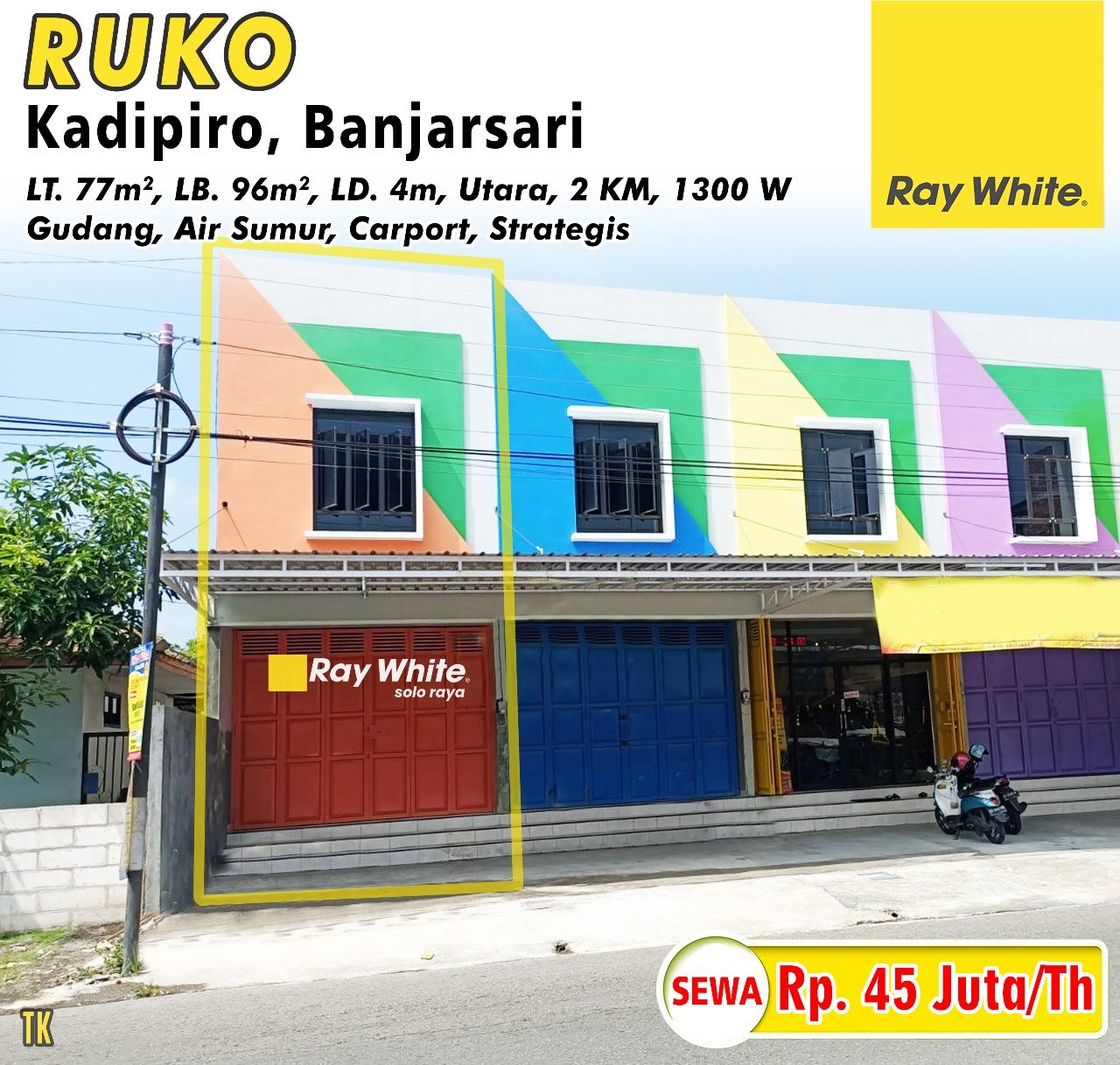 Tatik-Ruko dewa jl. kerinci kadipiro banjarsari surakarta. SHM 0253. HRg 45Jt per th