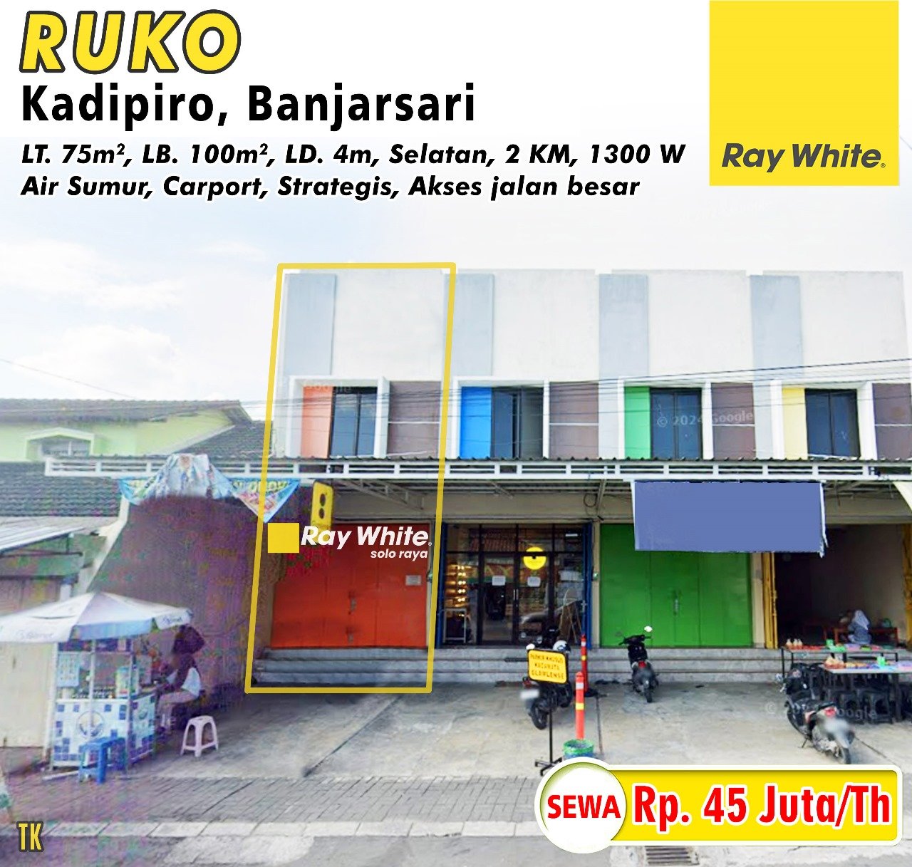 Tatik-Ruko sewa jl. kerinci banjarsari surakarta. SHM 9133. HRg 45Jt per th