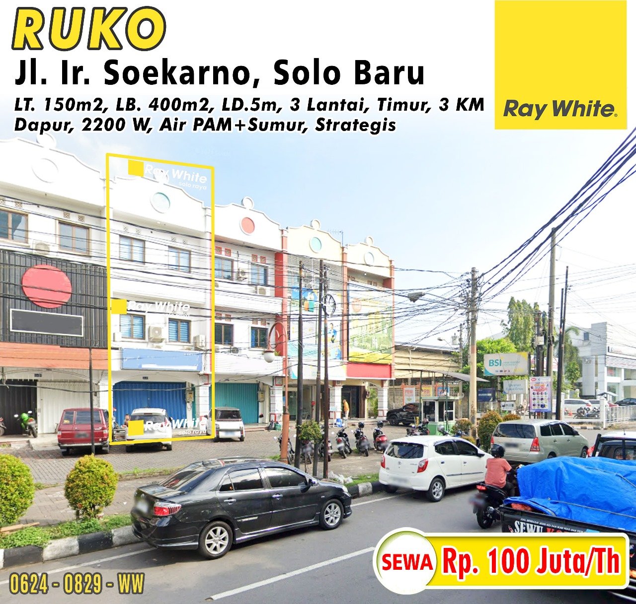 0829. Winny-Ruko sewa jl. ir soekarno solobaru madegondo grogol sukoharjo. Hrg 100Jt per th (pra listing)