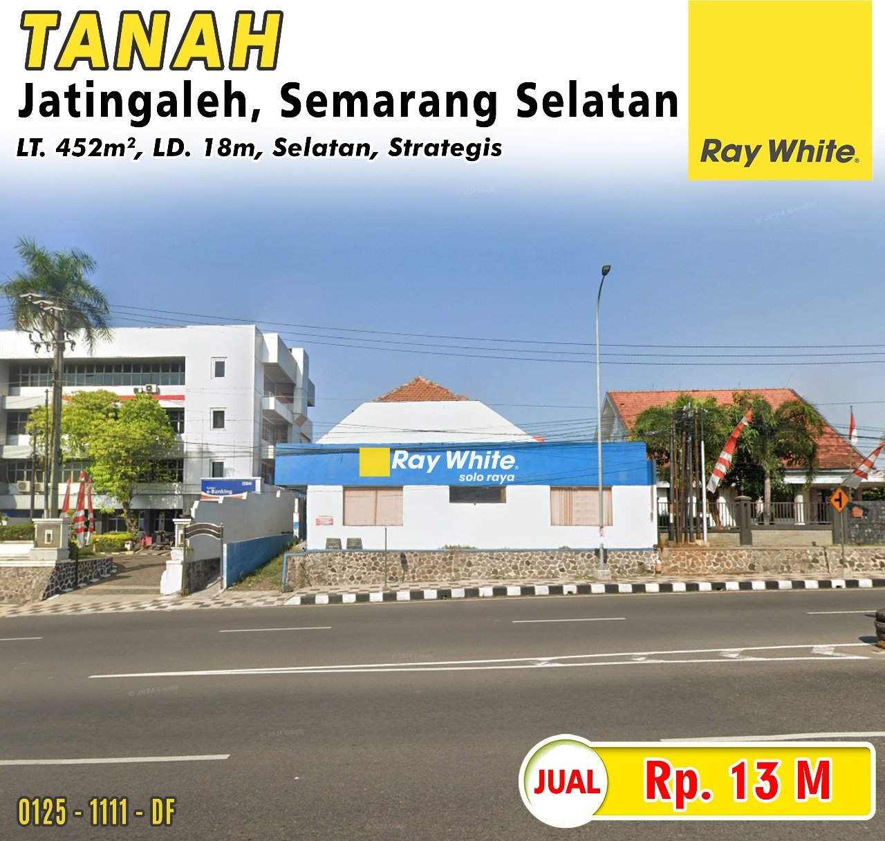 1111. Defri-Tanah jual jl. teuku umar jatingaleh semarang. Hrg 13M (pra listing)