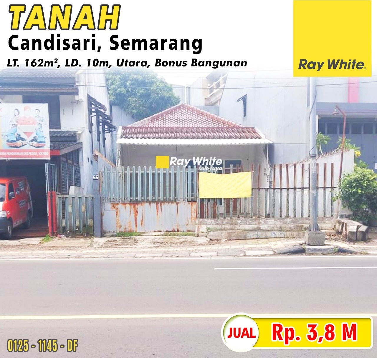 1145. DEfri-Tanah jual jl. dr. wahidin kaliwiro candisari semarang. HRg 3,8M (pra listing)