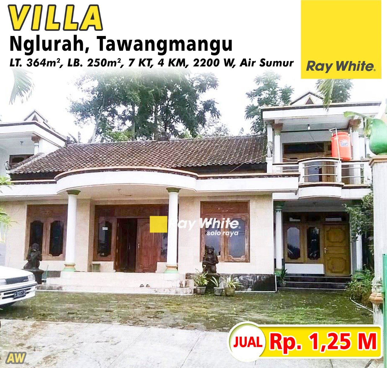 Awan-Villa jual nglurah tawangmangu karanganyar. Hrg 1,25M