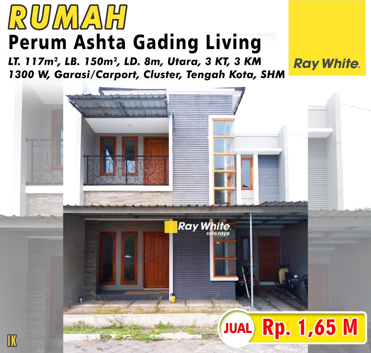 Ika-Rumah jual Jl. Cisadane perumahan Ashta gading living joyosuran pasar kliwon Surakarta. SHM 2544. Hrg 2,75M jd 1,65M (2)