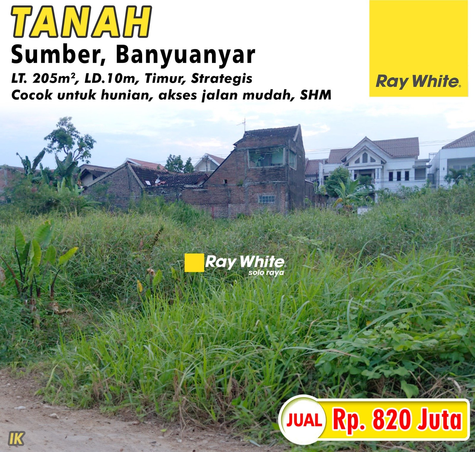 Ika-Tanah sumber banyuanyar banjarsari surakarta. HRg 820Jt