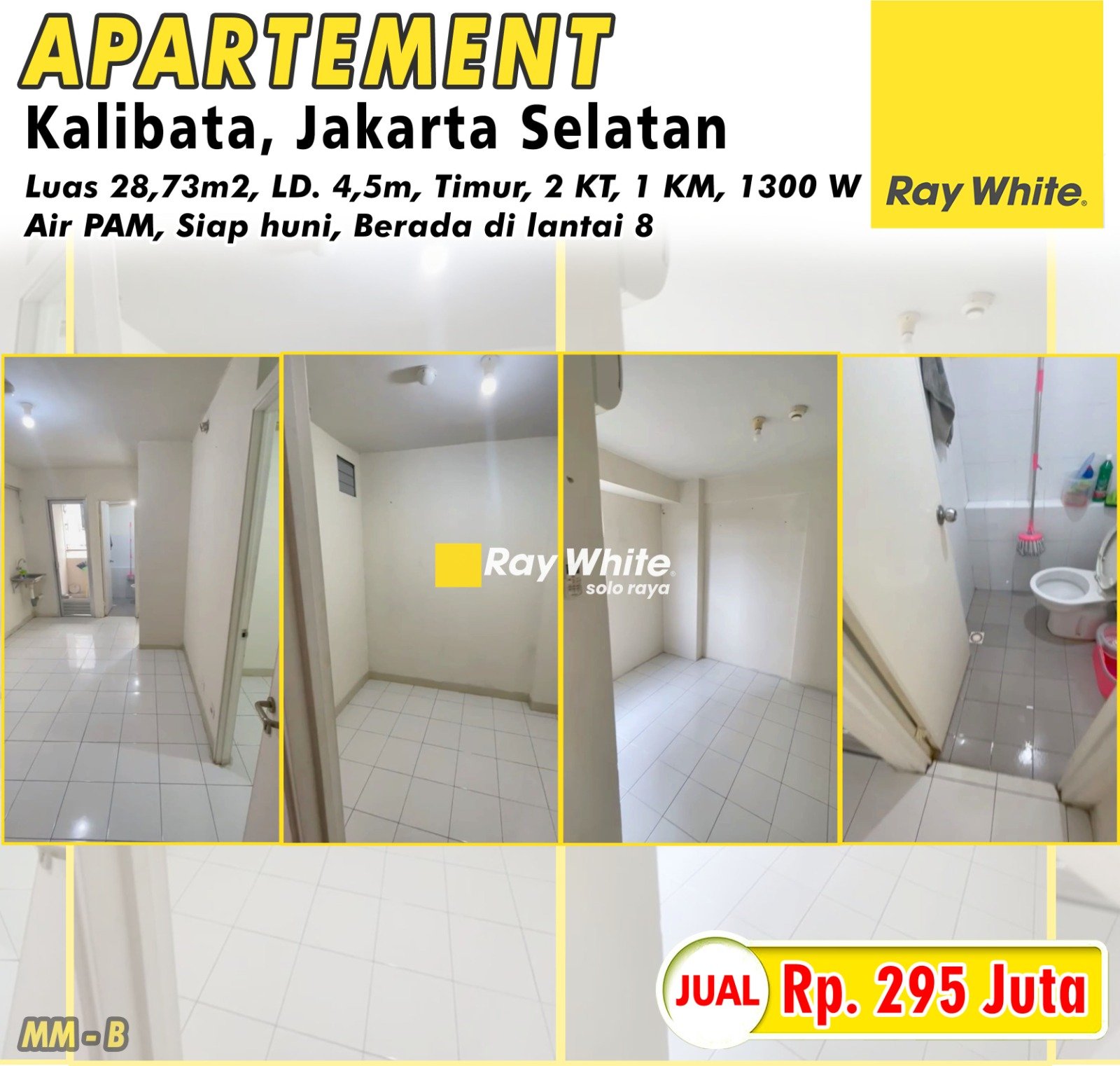 Meme-Apartemen jual apartemen kalibata rawajati pancoran jakarta selatan. SHMSRS 3373. HRg 295Jt. Grade B