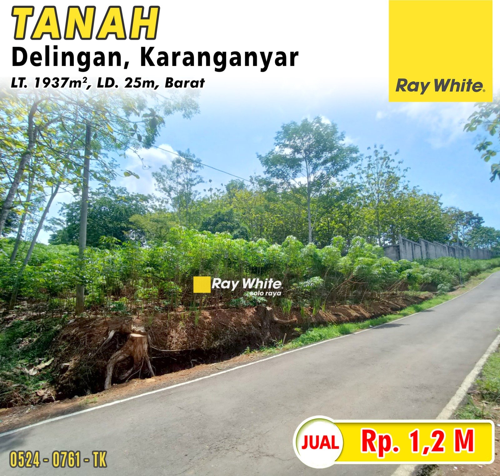 0761.Tatik-Tanah jual jerakah delinga karanganyar. Hrg 1,2M (pra listing)