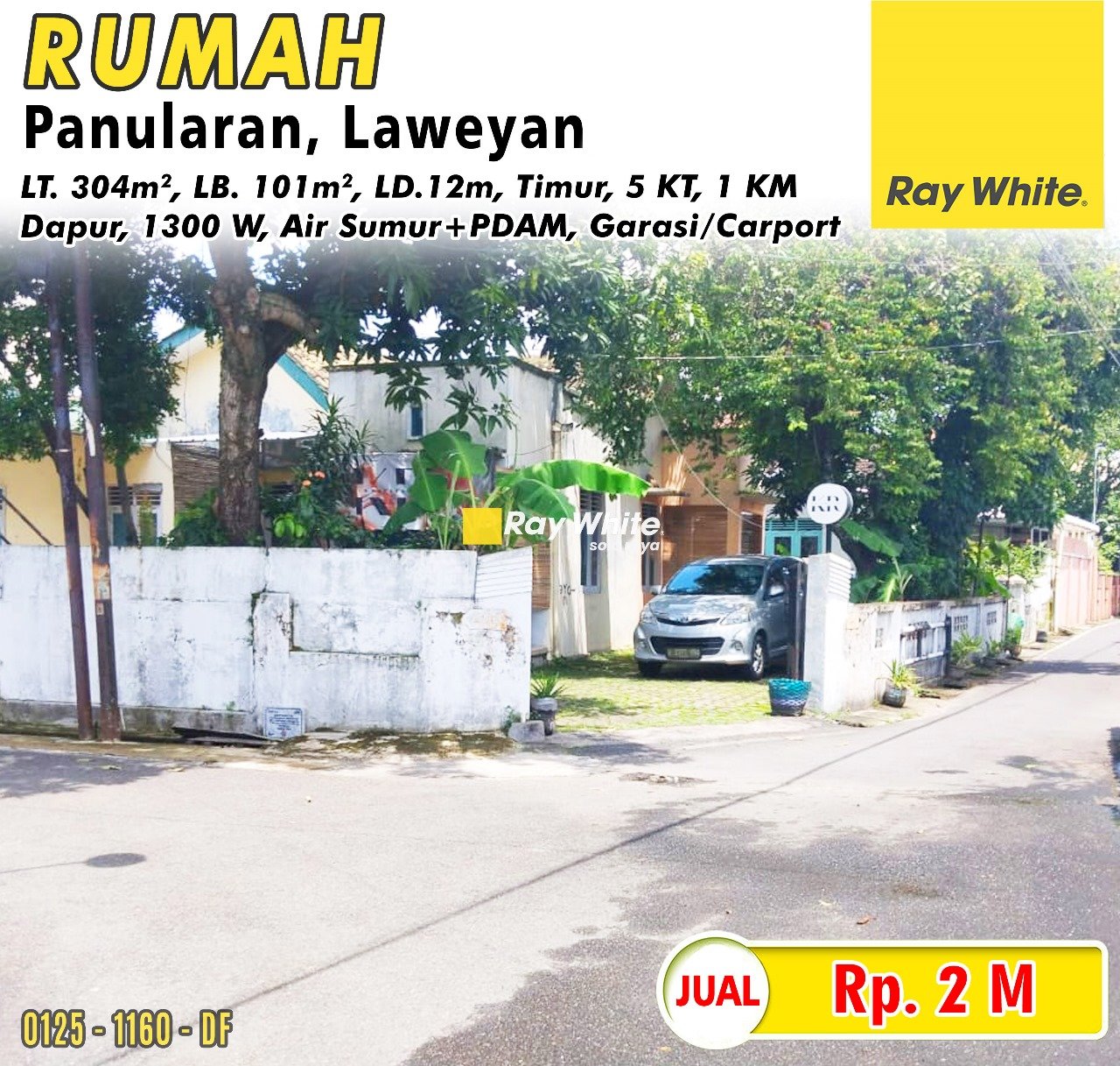 1160. Defri-Rumah jual jl. sri nalendra panularan laweyan surakarta. Hrg 2M (pra listing)