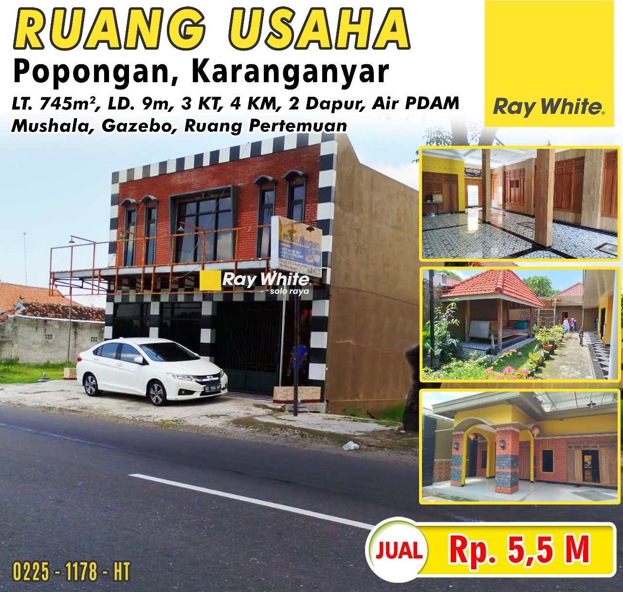 1178. Hartono-Ruang usaha popongan karanganyar karanganyar. HRg 5,5M (pra listing)