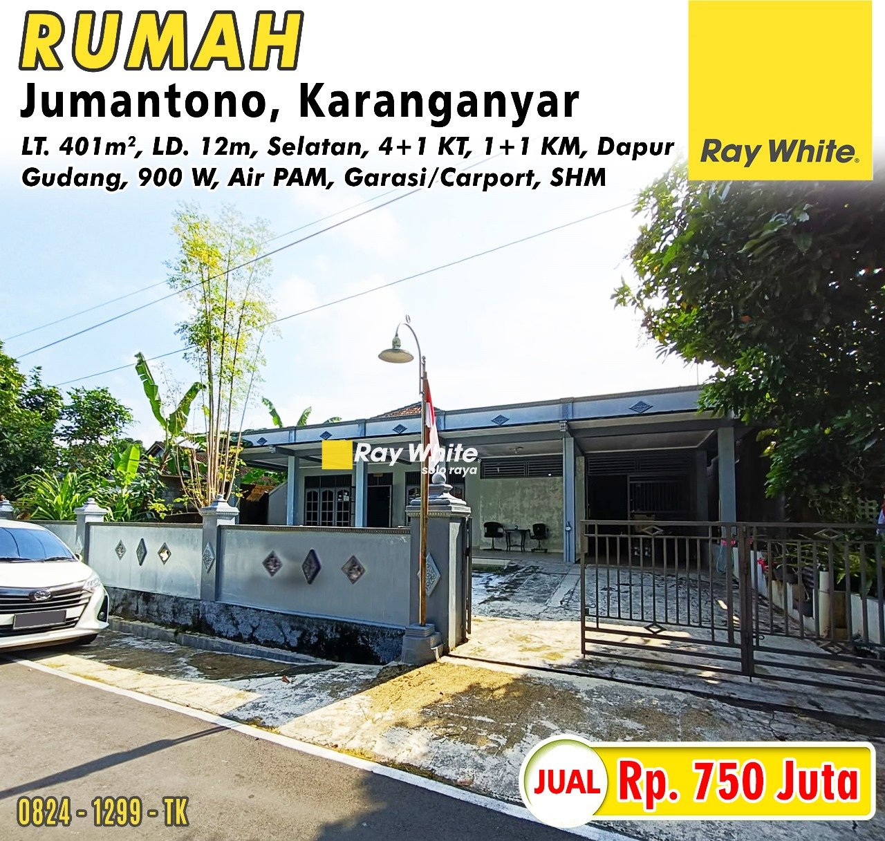 1299. Tatik-Rumah Sukosari jumantono karanganyar. SHM 087. HRg 750Jt
