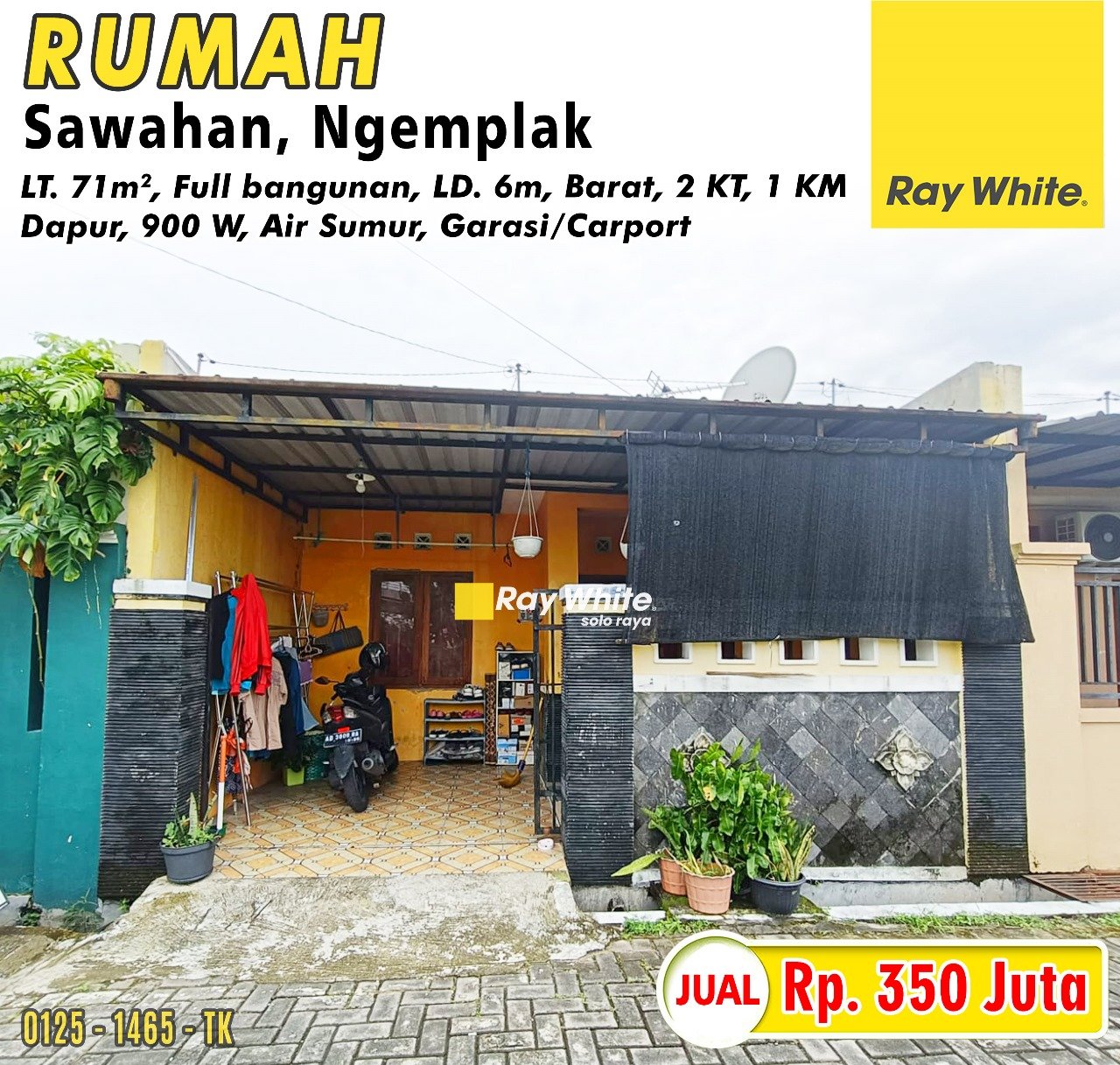 1465. Tatik-Rumah jual perum sawahan indah sawahan ngemplak boyolali. SHM 6475. HRg 350Jt