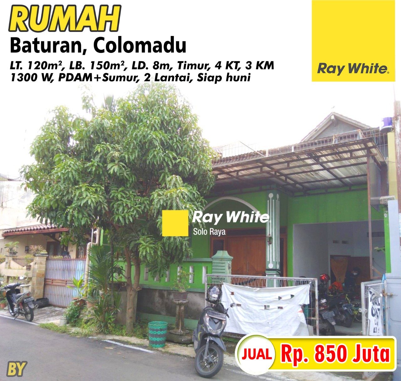 Bayu-Rumah jual jl. melati baturan colomadu karanganyar. hrg 850Jt (pra listing)