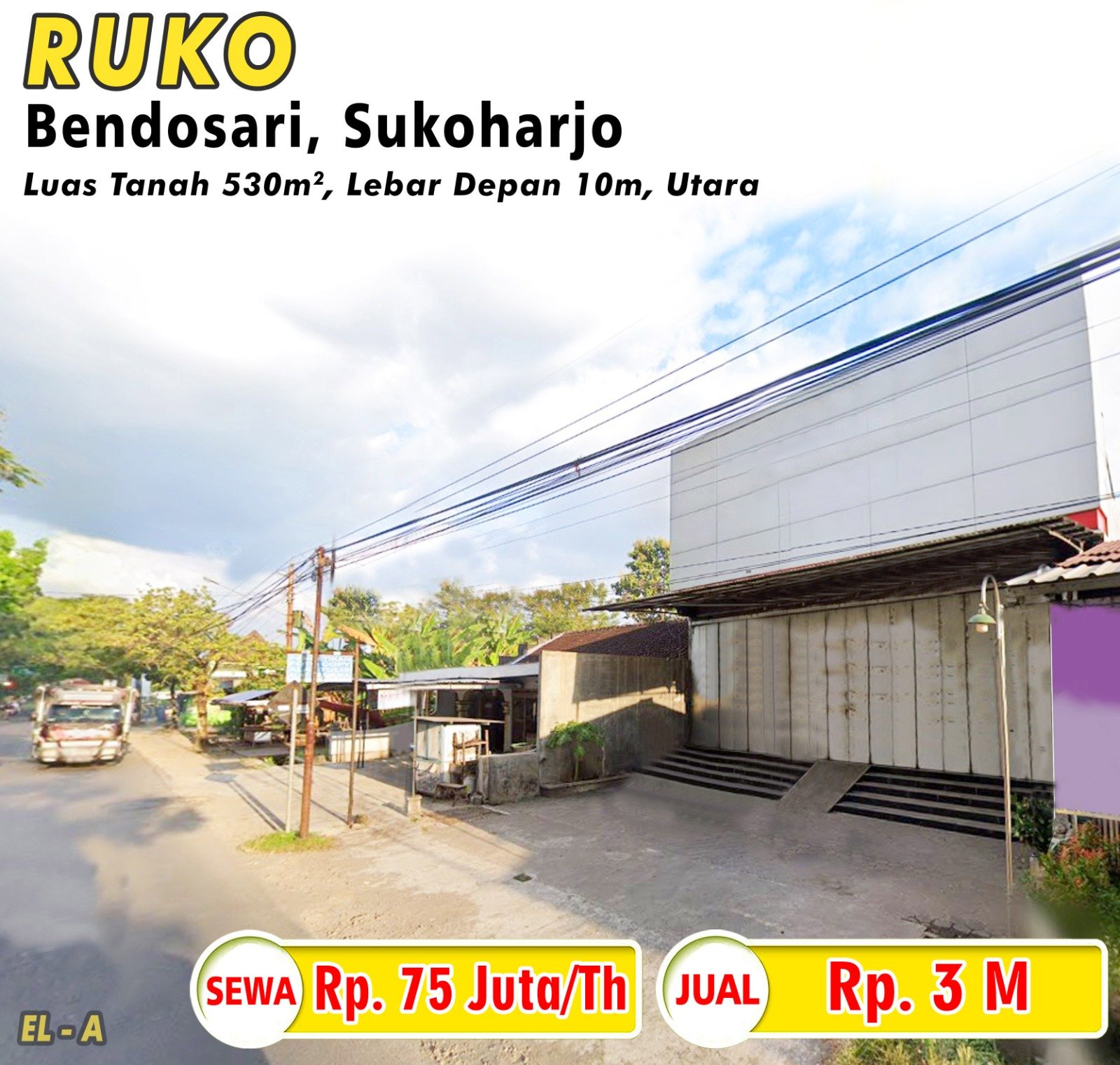 Elsye-Ruko jual sewa mulur bendosari sukoharjo. HRg 3M; 75Jt per th. Grade A (pra listing)