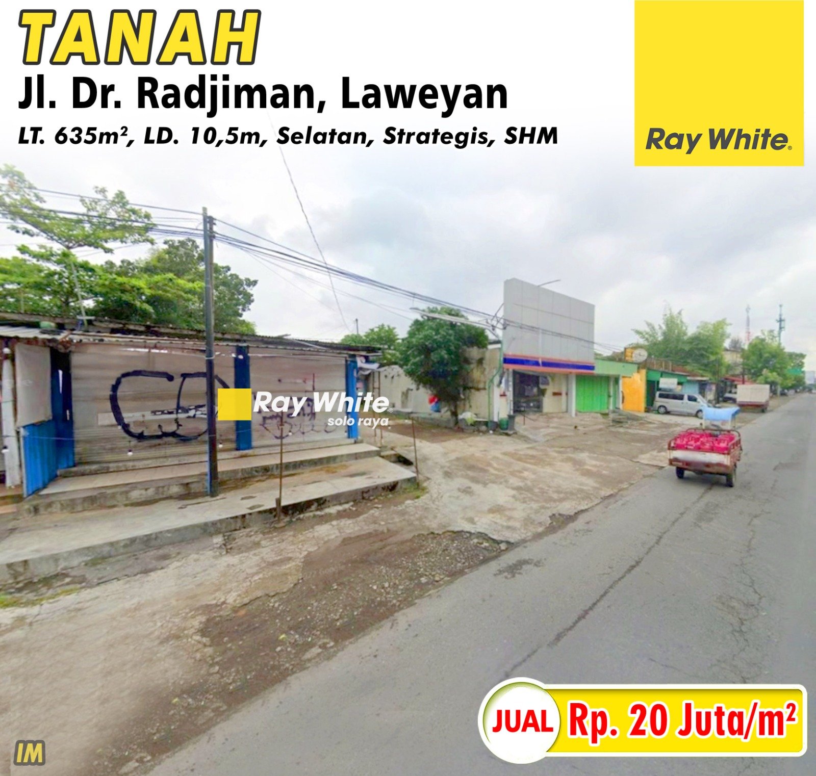 Imam-Tanah jual jl. dr radjiman bumikidul laweyan surakarta. Hrg 20Jt per m2 (pra listing)