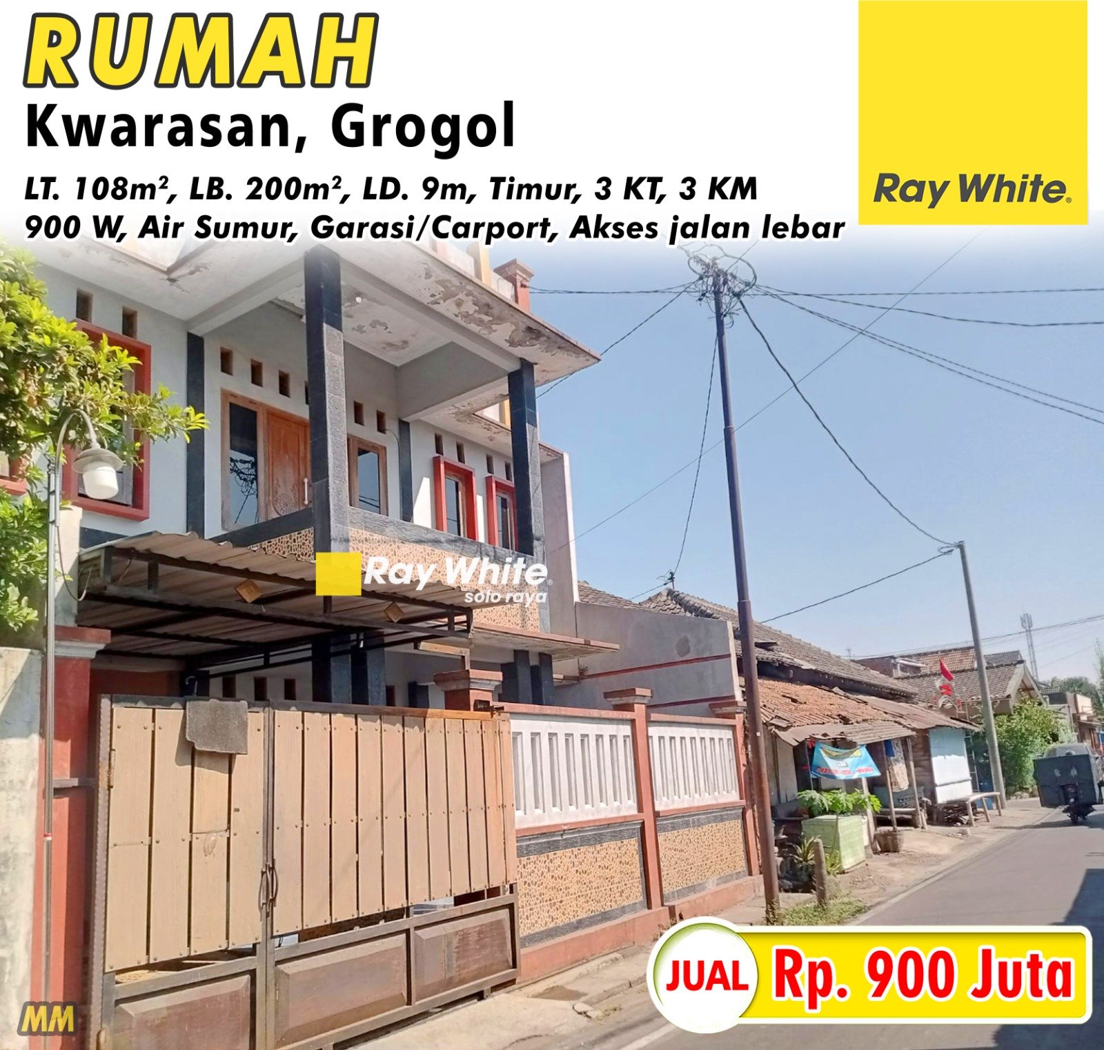 Meme-rumah jual jl. lempuyang kwarasan grogol sukoharjo. Hrg 900Jt (pra listing)
