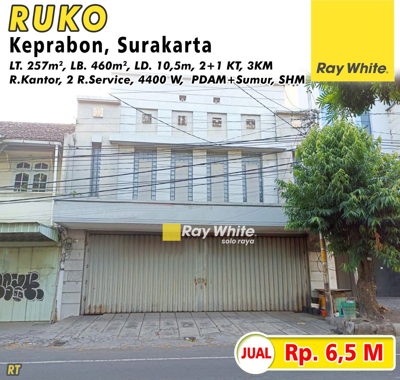 Rita-Ruko jual Jl. Imam bonjol keprabon kampung baru pasar kliwon surakarta. Hrg 6,5M (pra listing)