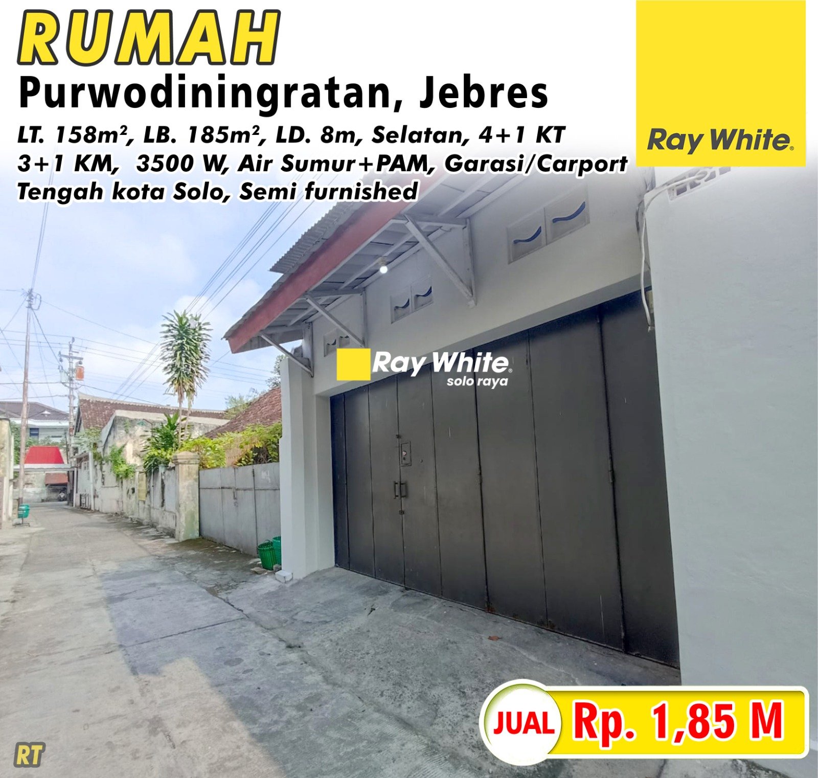 Rita-Rumah jual purwodiningratan jebres surakarta. HRg 1,85M (pra listing)