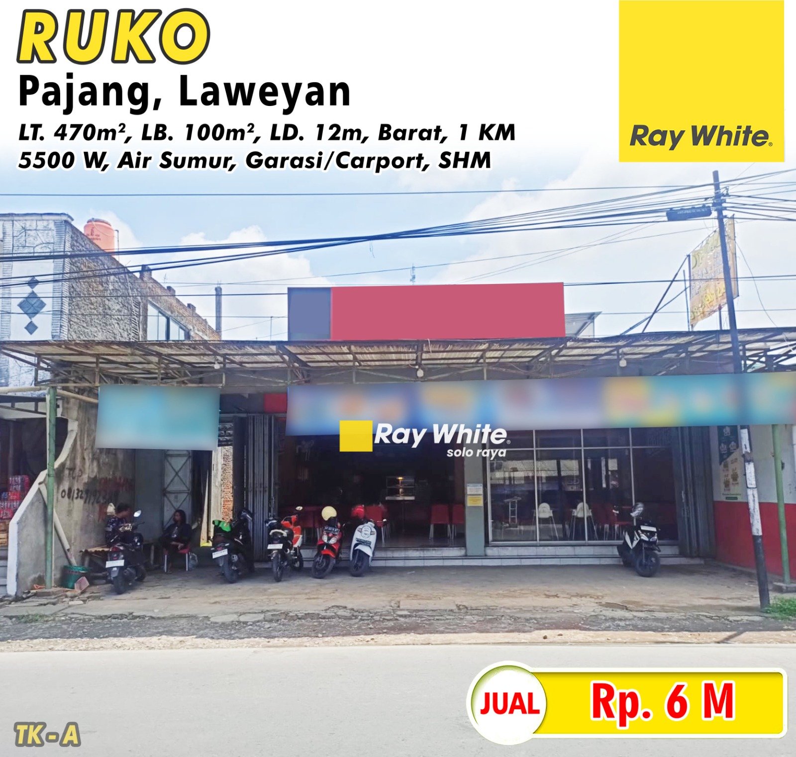 Tatik-Ruko jual jl. papagan pajang laweyan surakarta. SHM 4759. HRg 6M. GRade A