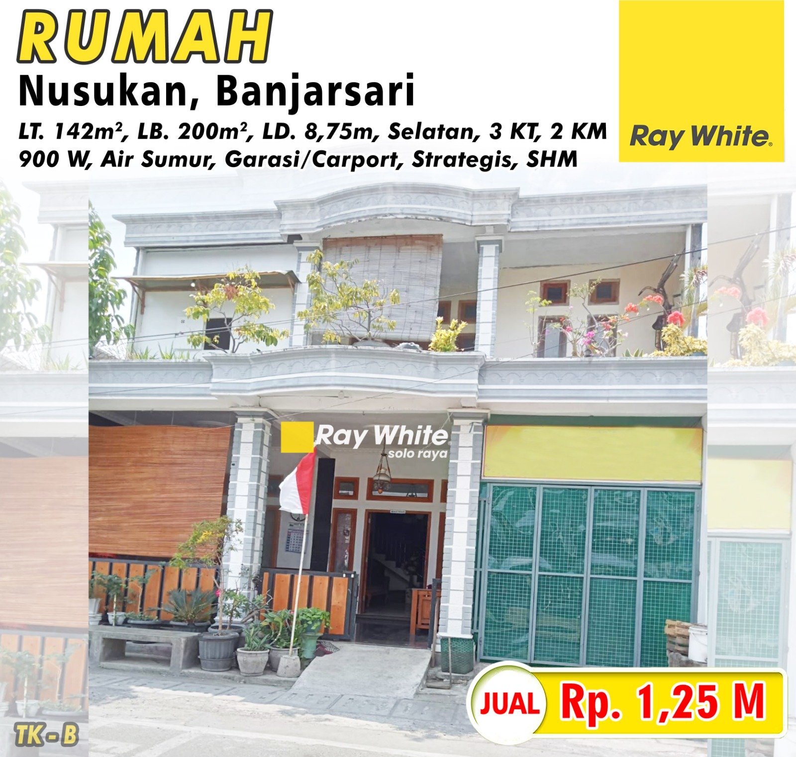 Tatik-Rumah jual jl. jenggolo selatan nusukan banjarsari surakarta. SHM 2790. Hrg 1,25M. Grade B
