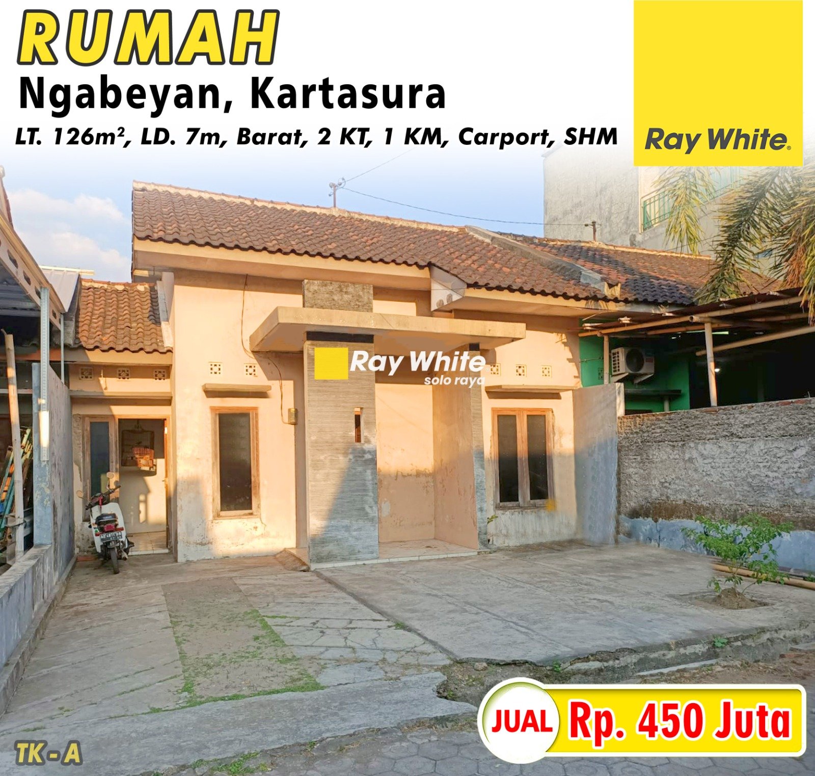 Tatik-Rumah jual perum amarta indah jl. amarata ngabeyan kartasura sukoharjo. SHM 2781. Hrg 450Jt. Grade A