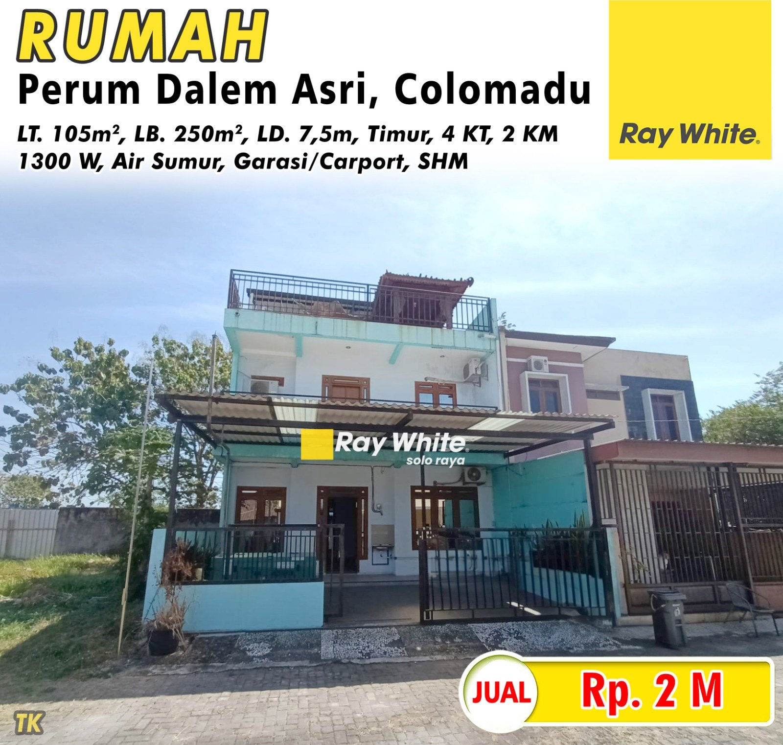 Tatik-Rumah jual perum dalem asri paulan colomadu karanganyar. SHM 02505. Hrg 2M