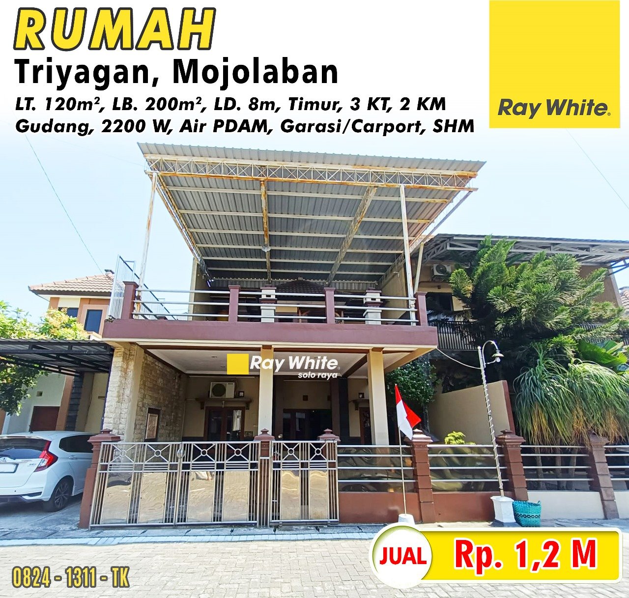 Tatik-Rumah jual perum triyagan asri triyagan mojolaban sukoharjo. SHM 3288. HRg 1,2M