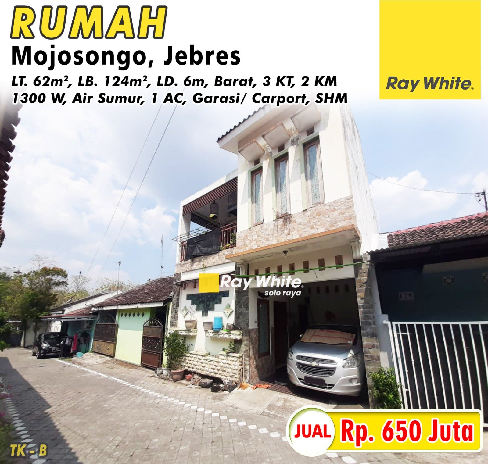 Tatik-Rumah jual perumahan puncak solo mojosongo jebres surakarta. SHM 15770. HRg 650Jt. GRade B