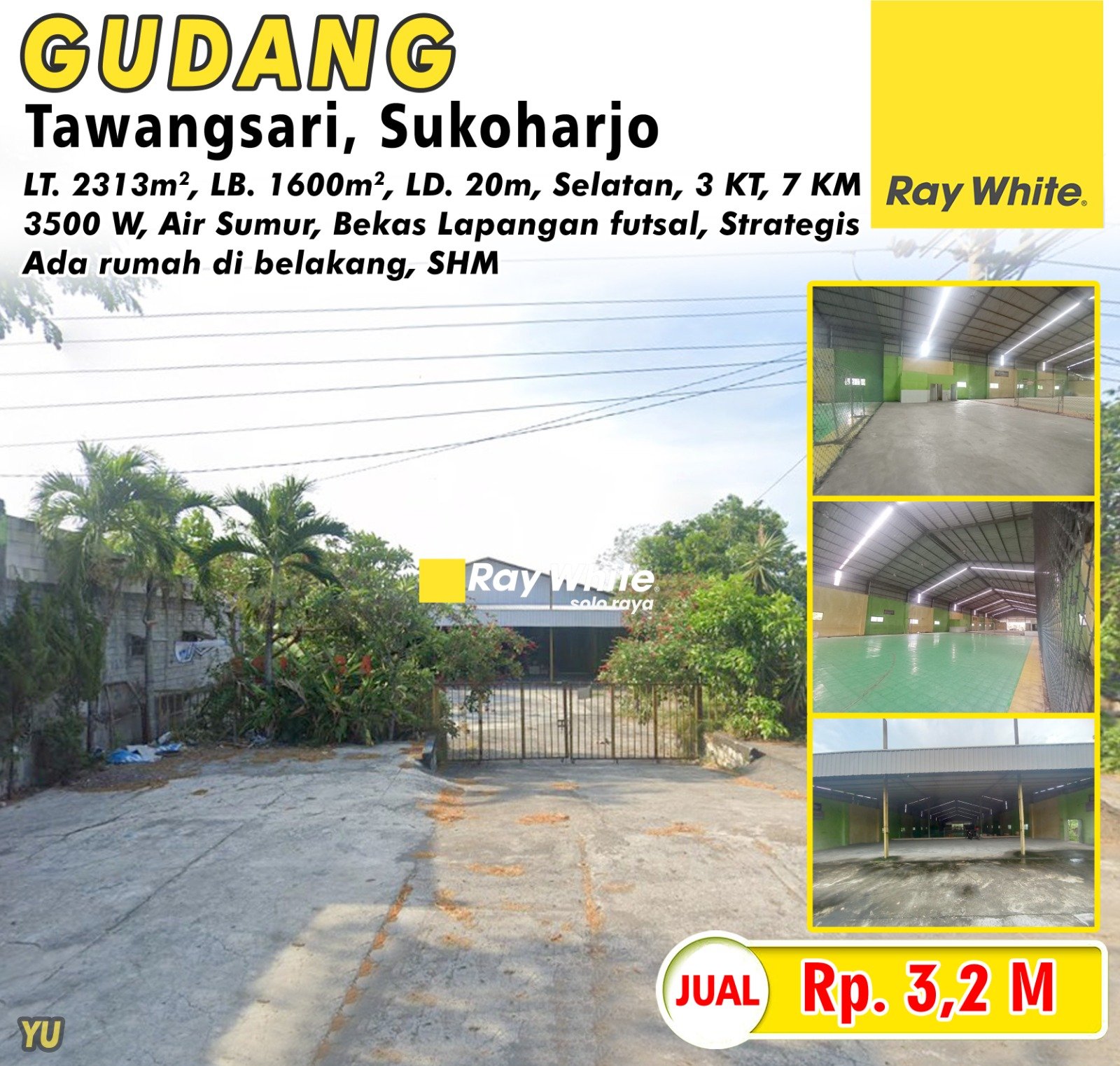 Yuniar-Gudang jual grejegan tawangsari sukoharjo. SHM 852,853. Hrg 3,2M