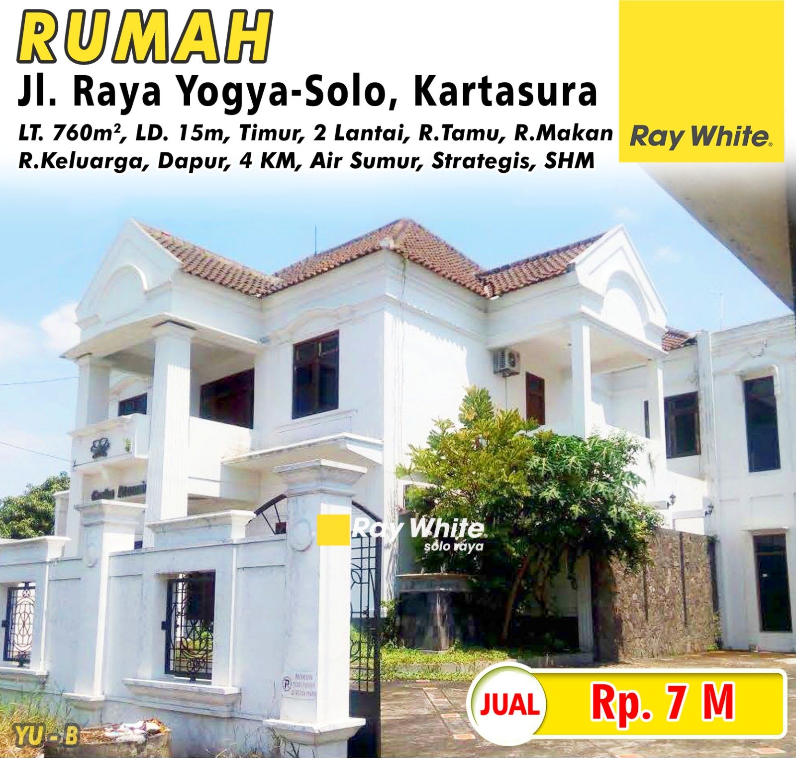 Yuniar-Rumah jual jl. yogya-solo pucangan kartasura sukoharjo. SHM 2101. HRg 7M. GRade B
