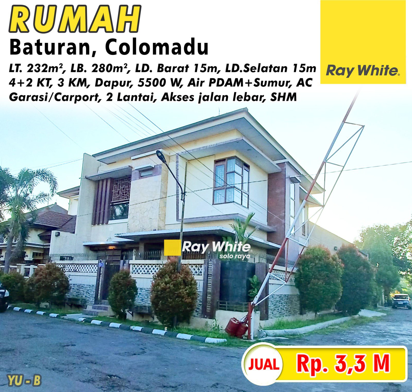 Yuniar-Rumah jual perum fajar permata baturan colomadu karanganyar. SHM 4959. Hrg 3,3M. Grade B