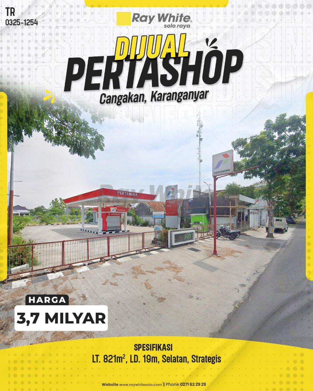 1255. Thara-Pertashop jual jl. kapt mulyadi manggung cangakan karanganyar. HRg 3,7M (pra listing)