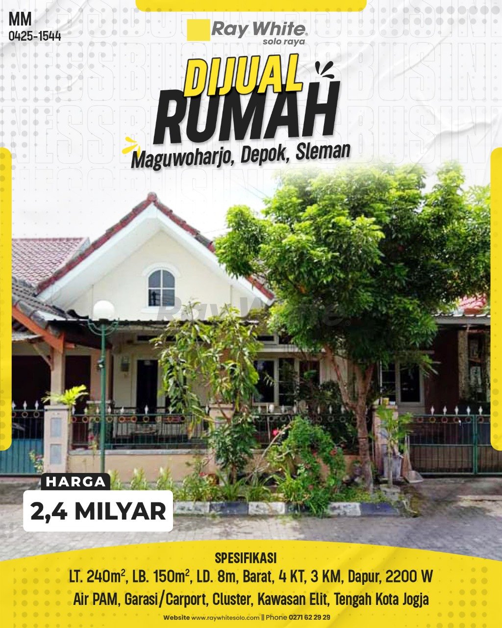 1544. Meme-Rumah Jual Perum Taman Cemara Maguwoharjo Maguwoharjo Depok Sleman. SHM 10513. HRg 2,4 Milyar