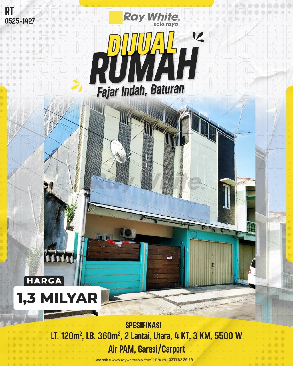 1427. Rita-Rumah Jual Jl. Melati Fajar Indah baturan colomadu Karanganyar. HRg 1,3 Milyar(pralisting)