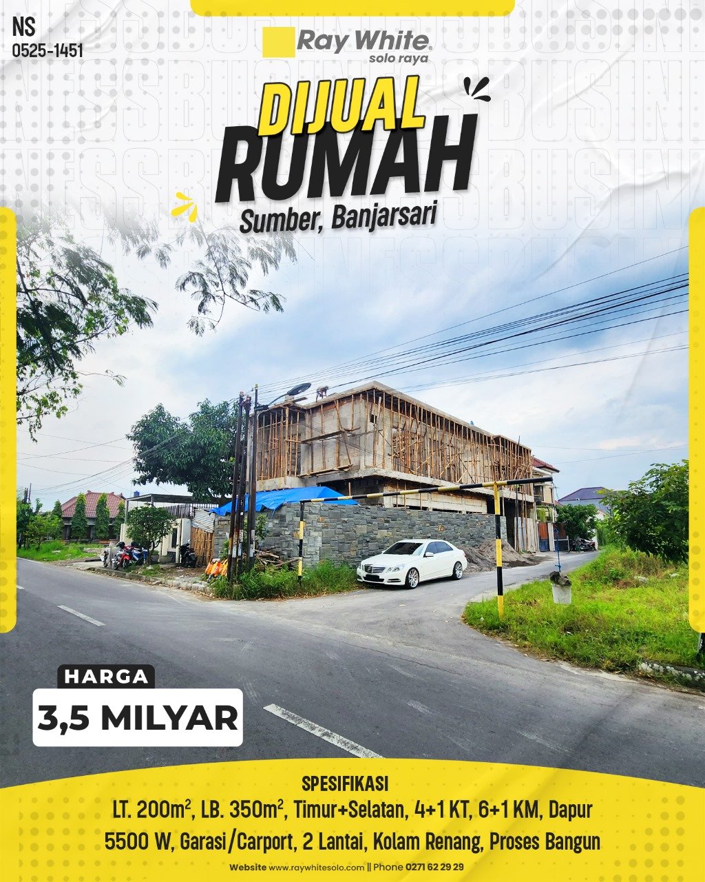 1451. Nysa-Rumah Jual Jl. Kahuripan Utara Raya Sumber Banjarsari Surakarta. HRg 3,5 Milyar(pralisting)