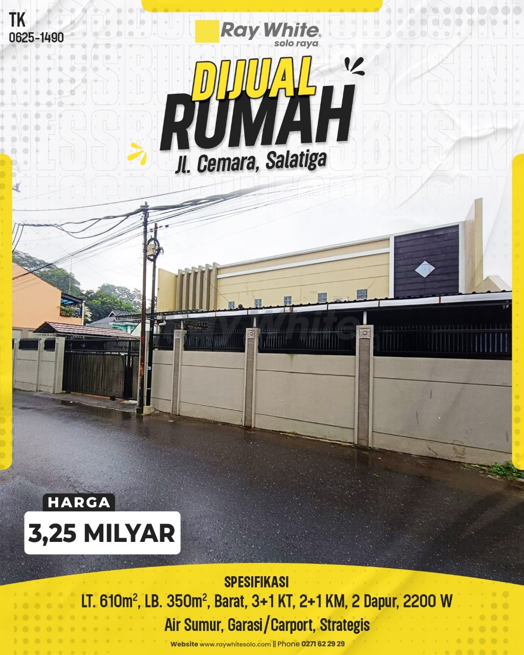 1490. Tatik-Rumah Jual Jl. Cemara Salatiga. HRg 3,250 Milyar(pralisting)