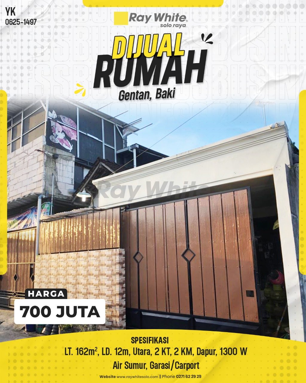 1497. Yanik-Rumah Jual Gentan Baki sukoharjo. HRg 700 Juta (pralisting)
