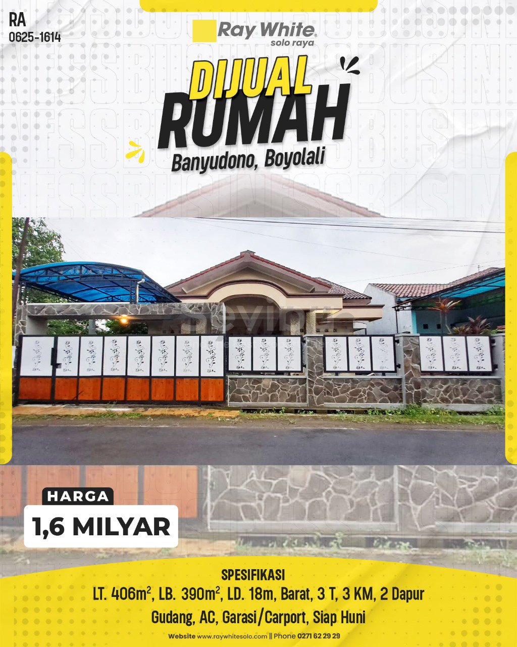 1615. Retno-Rumah Jual Bendan Banyudono Boyolali. SHM 1722. HRg 1,6 Milyar