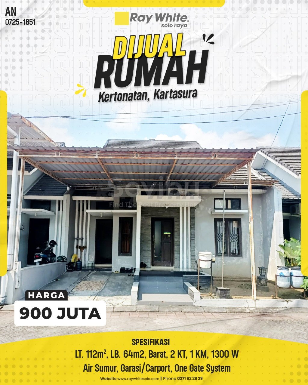 1651. Anton-Rumah Jual Kertonatan Kartasura Sukoharjo. HRg 900 Juta (pralisting)