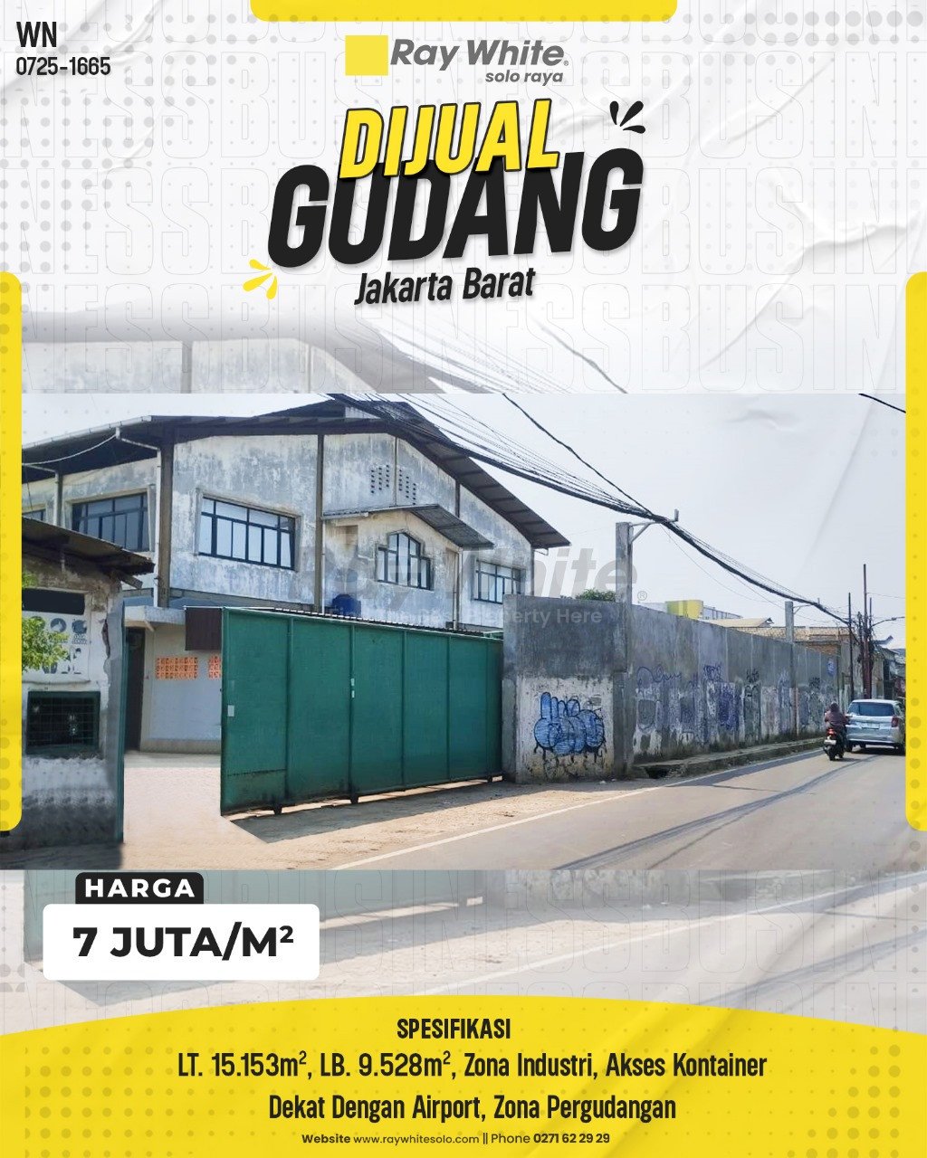 1665. Wina-Gudang Jual Tegal Alur Jakarta Barat . HRg 7 Juta per m2(pralisting)