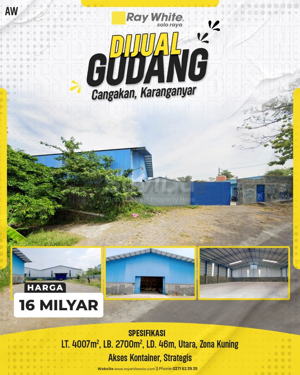 AWan-Gudang jual cangakan karanganyar. HRg 16Milyar (non listing)