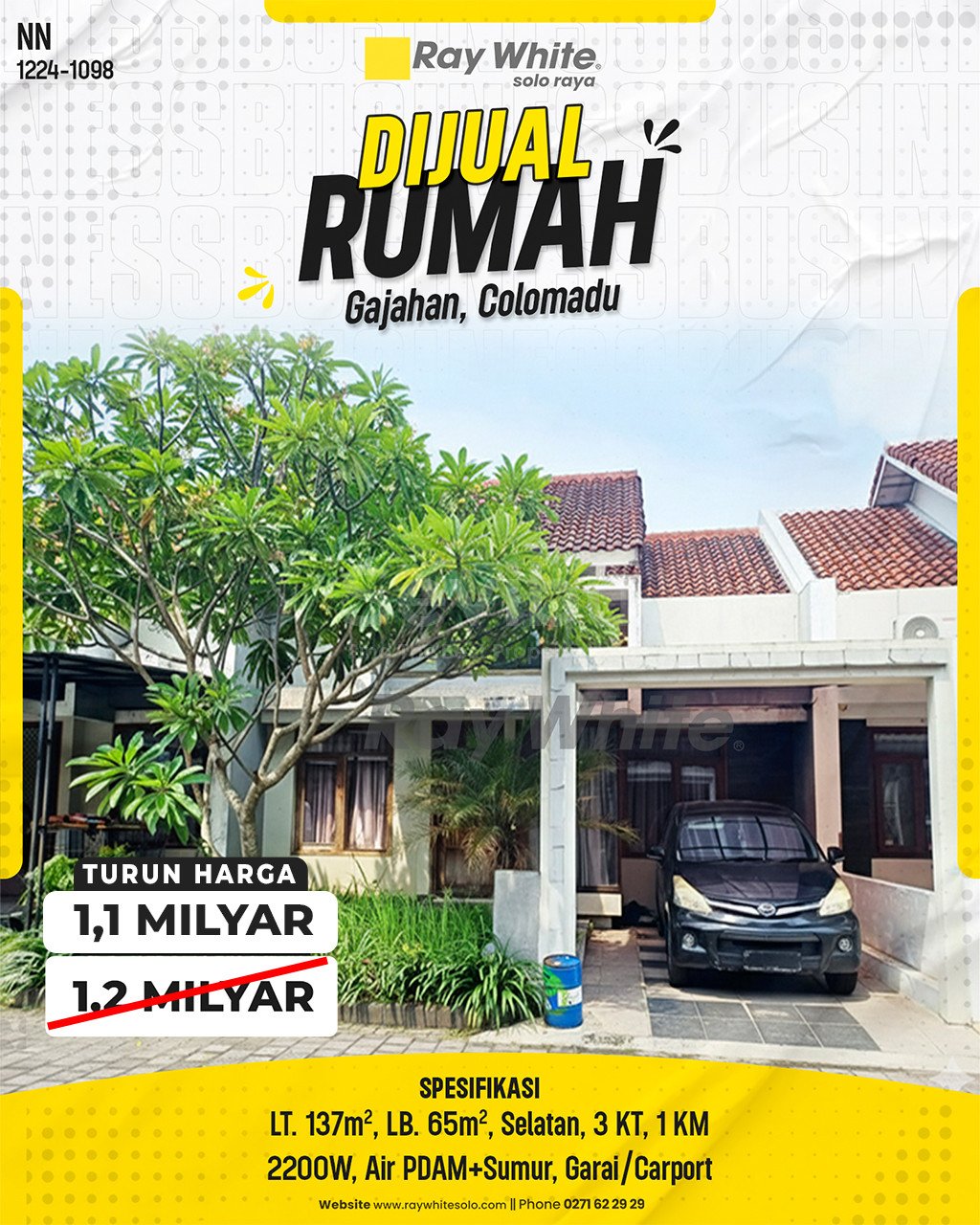 1098. Nanik-Rumah jual perum alexandria gajahan colomadu karanganyar. Hrg 1,2M turun jd 1,1M (pra listing)