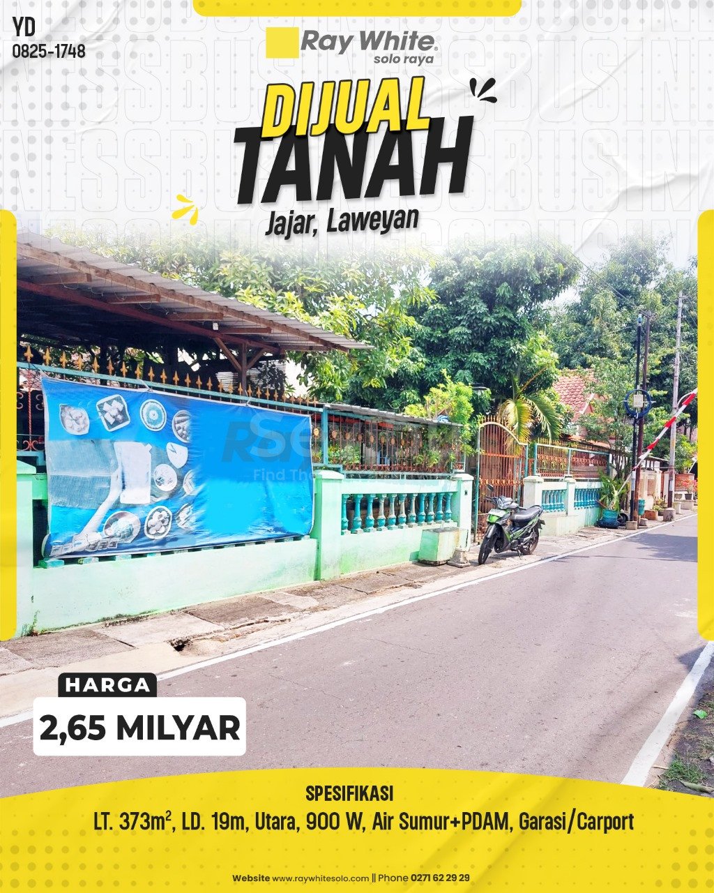 1748. Yudi-Rumah Jual Jl. Anggur Jajar Laweyan Surakarta. HRg 2,650 Milyar(pralisting)