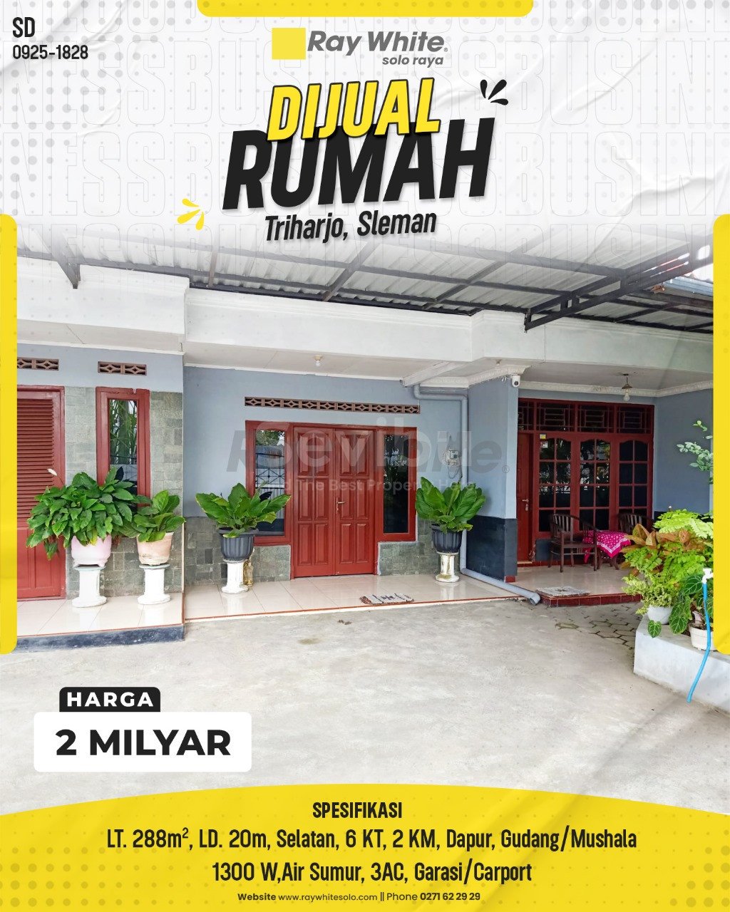 1828. Sahid-Rumah Jual Sebayu Triharjo Sleman. HRg 2 Milyar(pralisting)