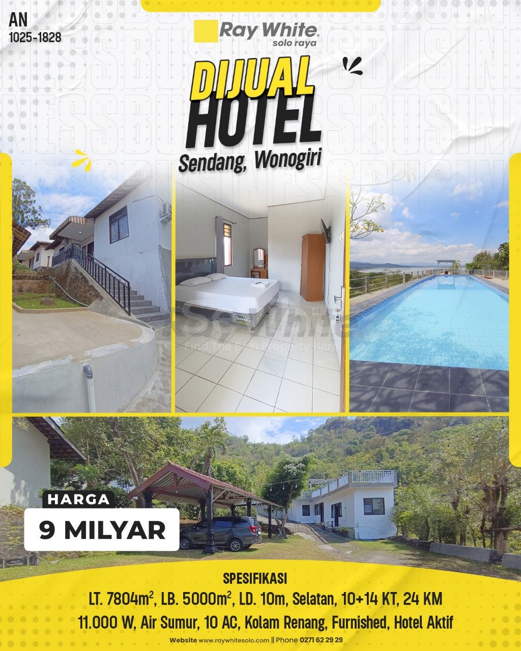 1828. Anton-Hotel Jual Hotel Sendang Asri Sendang Wonogiri Wonogiri. HRg 9 Milyar (pralisting)