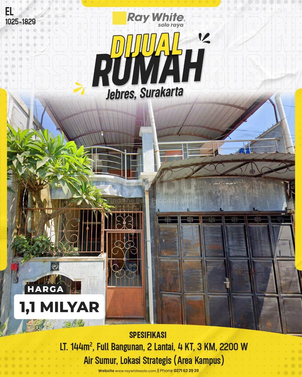 1829. Elsye-Rumah Jual Gulon Jebres Jebres Surakarta. HRg 1,1 Milyar(pralisting)